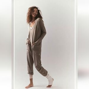 FP Movement by Free People Taupe Jumpsuit